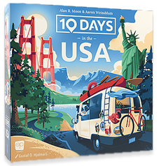 10 DAYS in the USA game box image